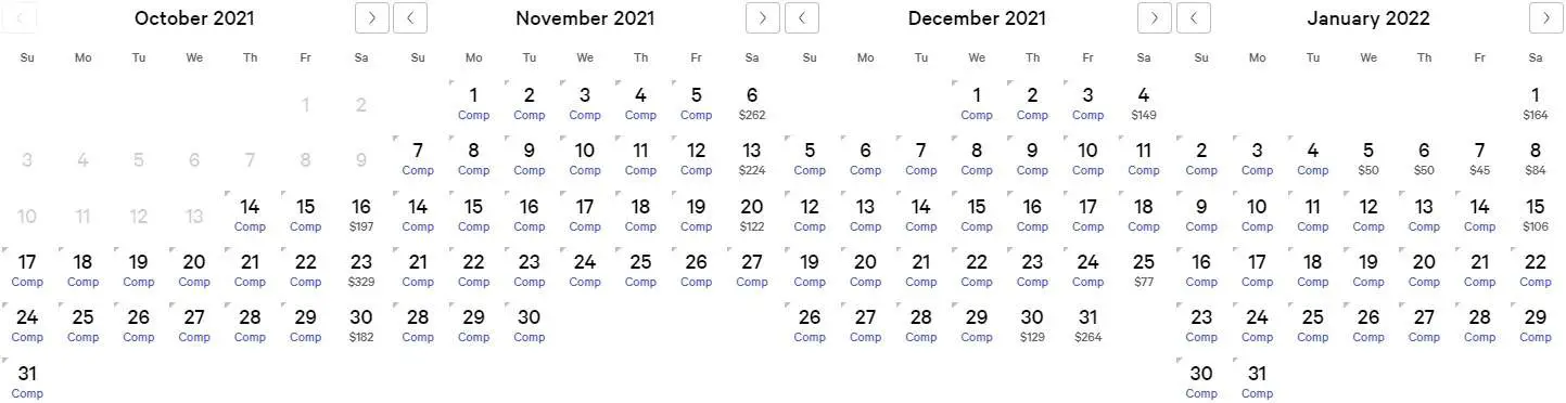 Myvegas Rewards Calendar 2022 Myvegas Two Complimentary Room Nights Calendar 2021 (Up To Jan. 2022) -  Myvegasadvisor