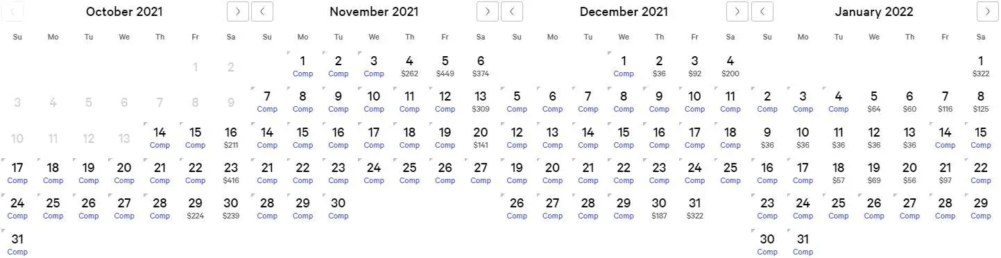 Myvegas Promotional Calendar 2022 Myvegas Two Complimentary Room Nights Calendar 2021 (Up To Jan. 2022) -  Myvegasadvisor